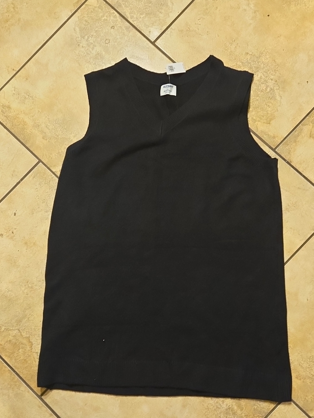 Black Knit V‑Neck Dress